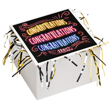 Congratulations Cookie Gift Box with Tinsel