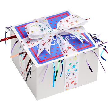 Colorful Star Ribbon Cookie Gift Box