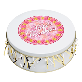 Flower Cookie Gift Tin