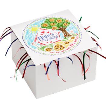 Kid's Art Cookie Gift Box with Tinsel