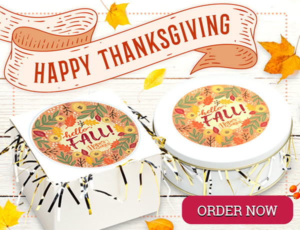 Thanksgiving cookie gift packages