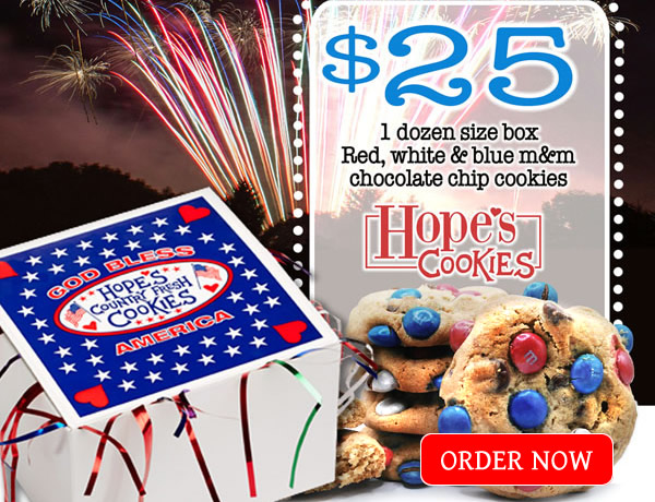 Red, White, and Blue M&M® Chocolate Chip